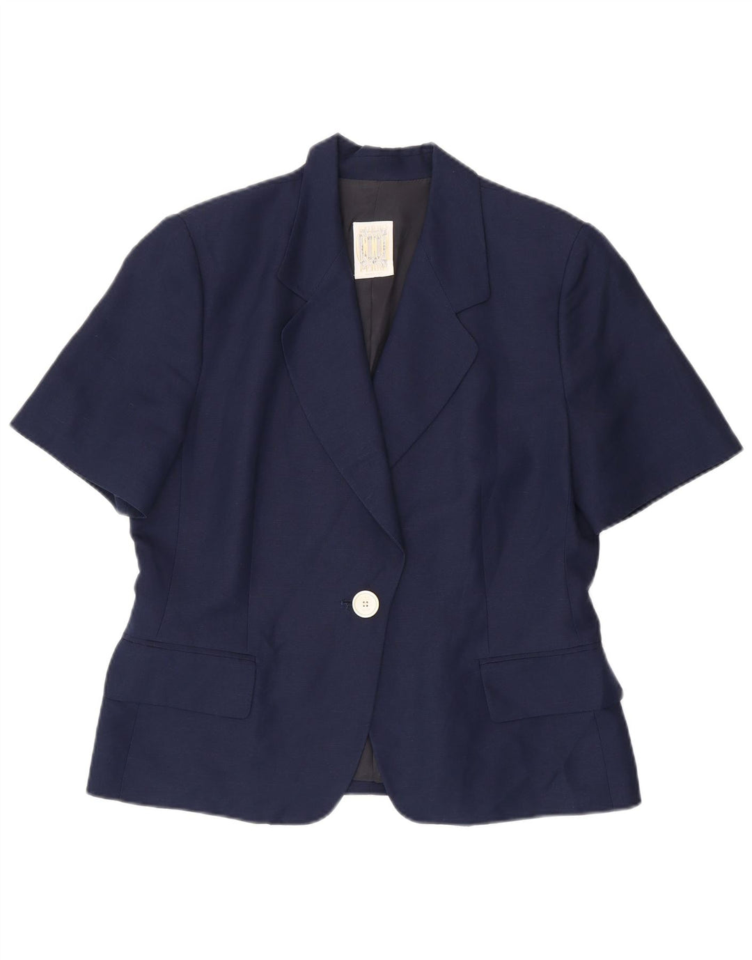 Ferre Chaqueta Blazer de Manga Corta con 1 botón para Mujer 001 UK 40 XL Azul Marino