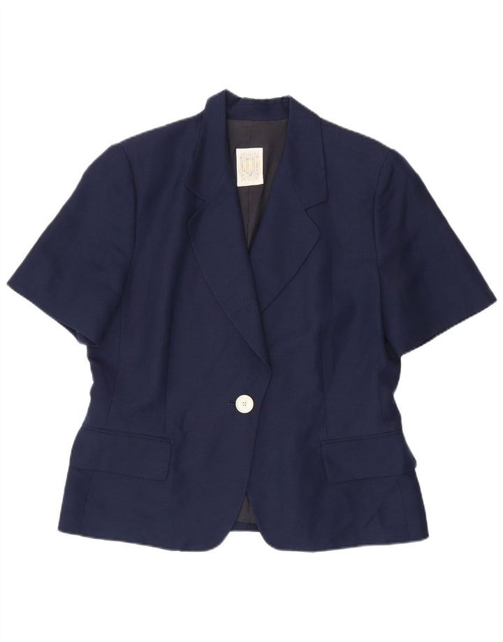 Ferre Chaqueta Blazer de Manga Corta con 1 botón para Mujer 001 UK 40 XL Azul Marino