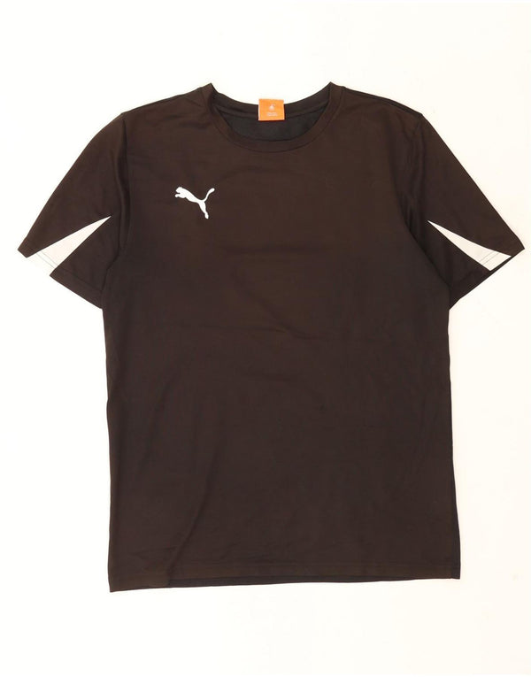 Camiseta Puma Top Medium Black Colorblock para hombre