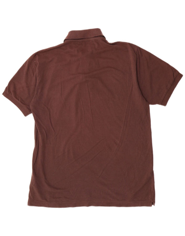 Kappa Polo Hombre Grande Marrón Algodón