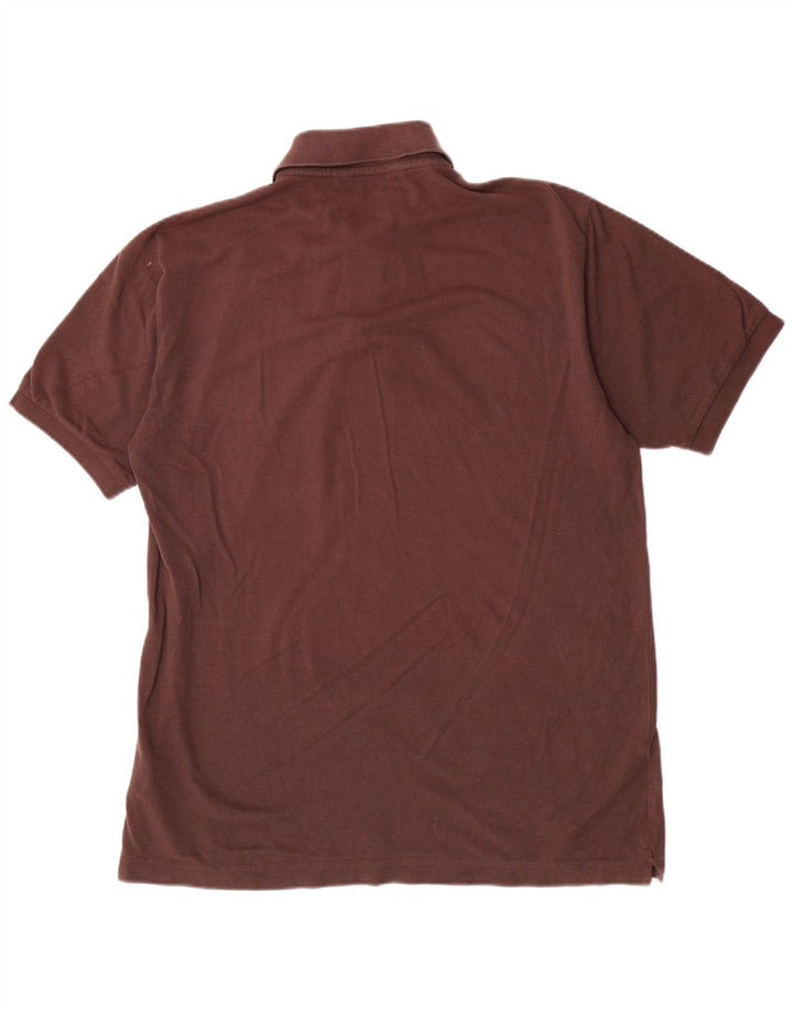 Kappa Polo Hombre Grande Marrón Algodón