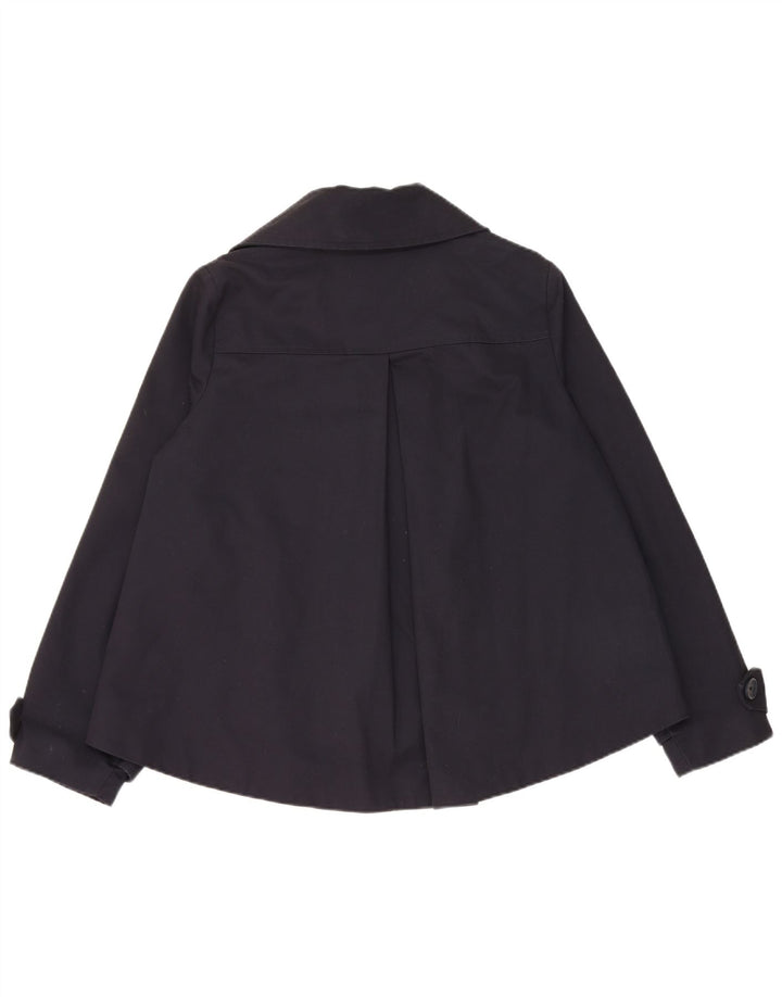 Les Copains Chaquetón extragrande para mujer UK 10 Small Algodón azul marino