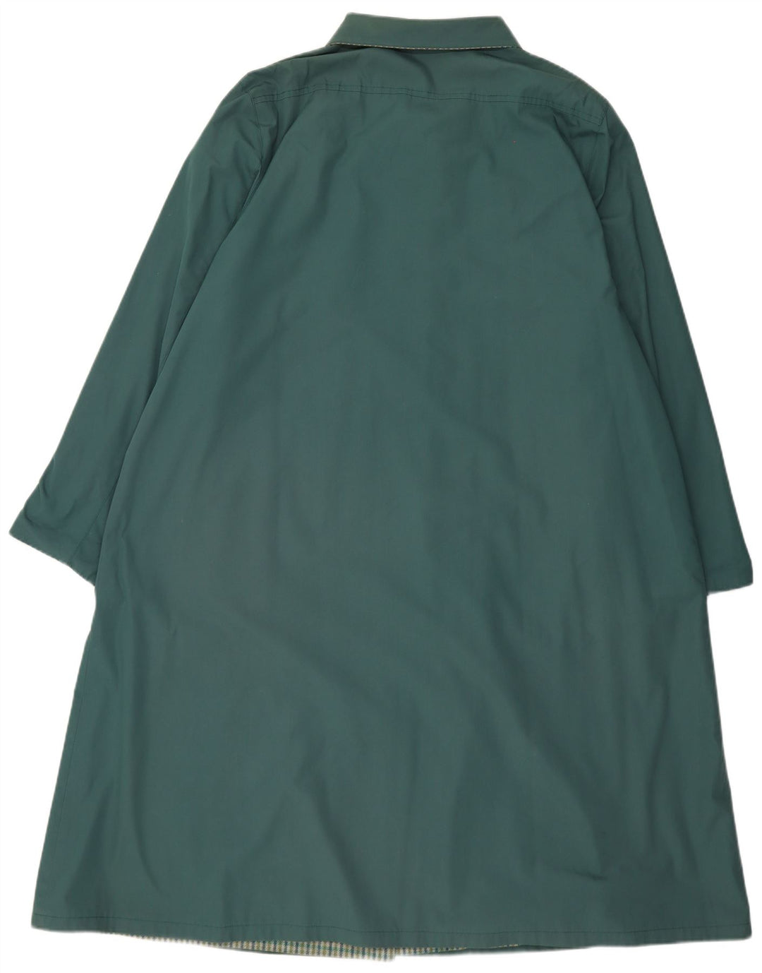 Abrigo Vintage Mujer IT 55 2XL Poliéster Verde