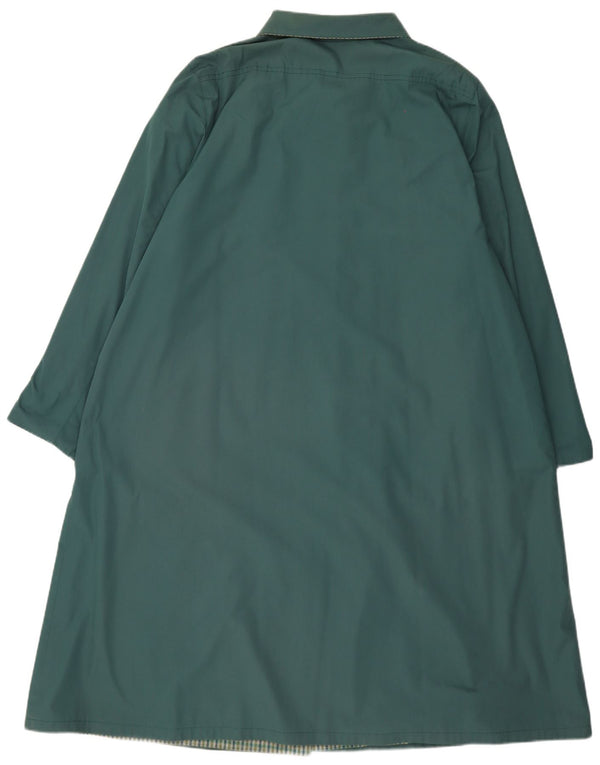 Abrigo Vintage Mujer IT 55 2XL Poliéster Verde