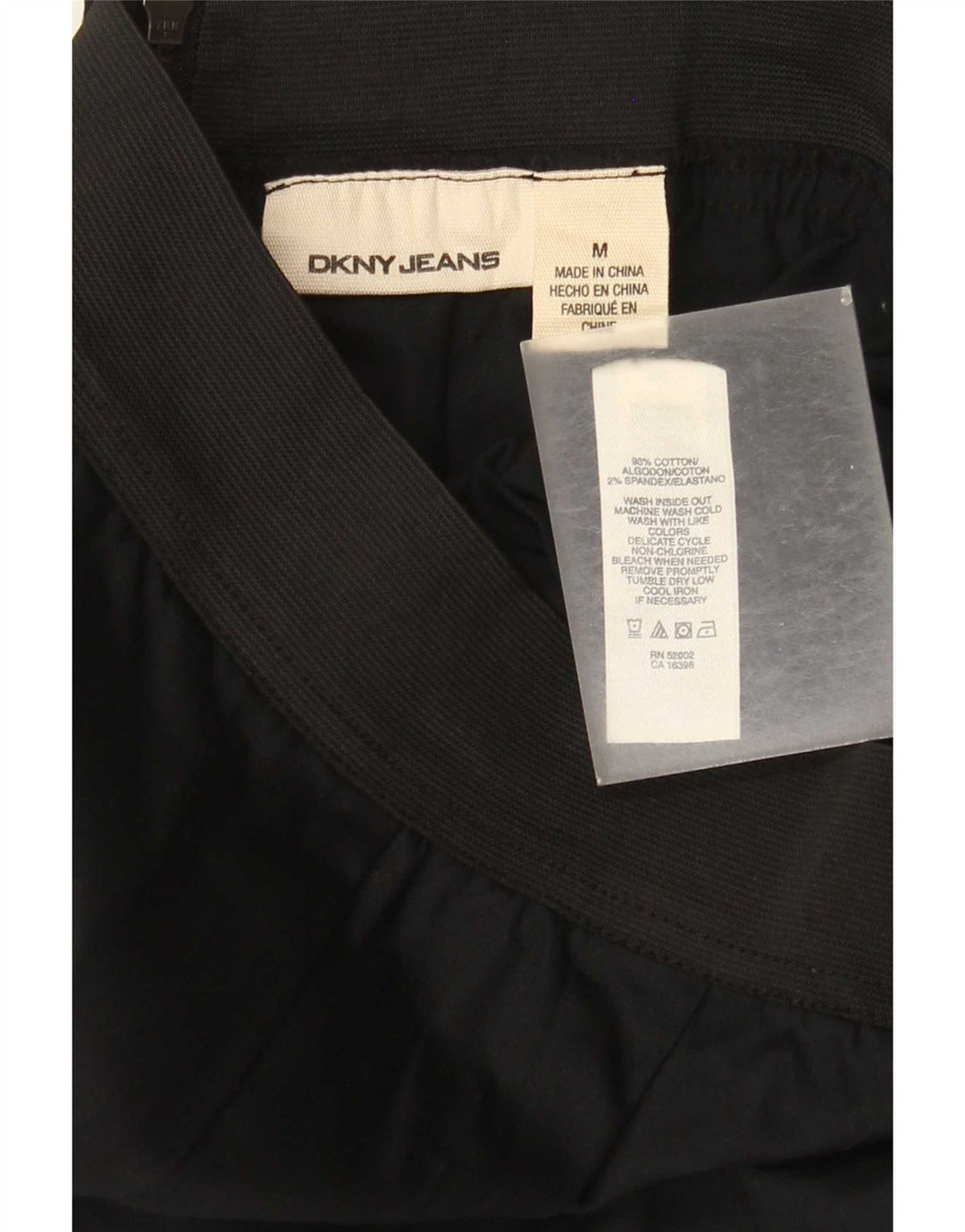 Minifalda Dkny Mujer Mediana W28 Algodón Negro