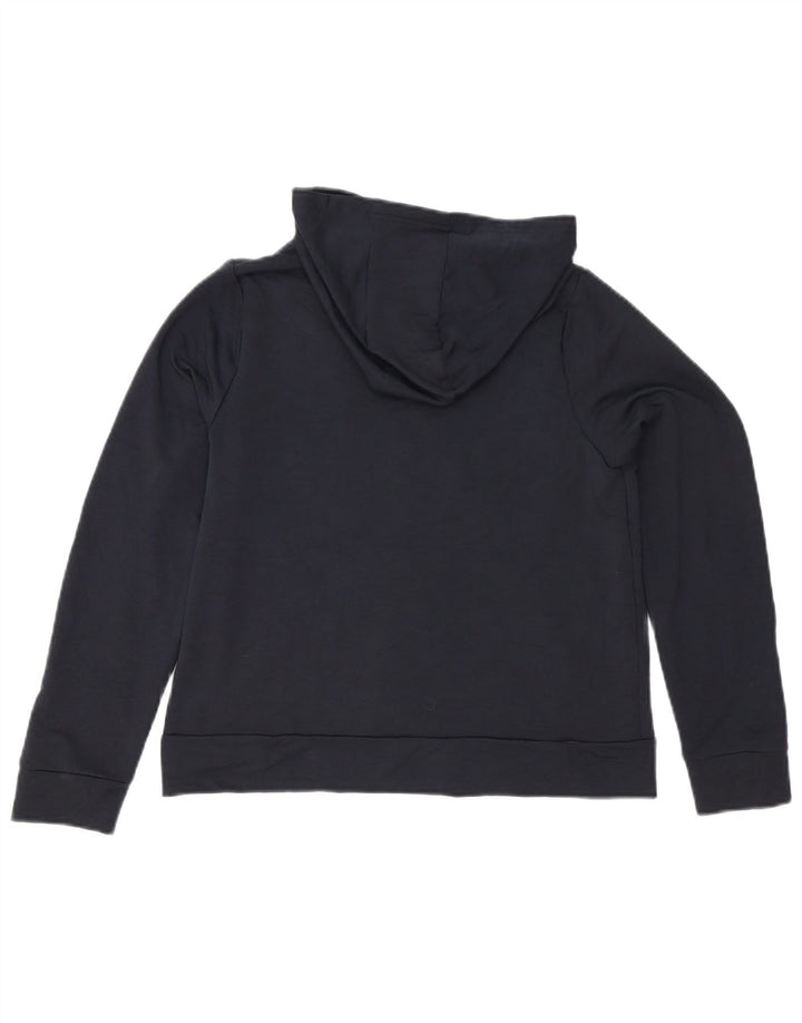 Under Armour Sudadera con capucha y cremallera para niños 11-12 años Grande Poliéster negro