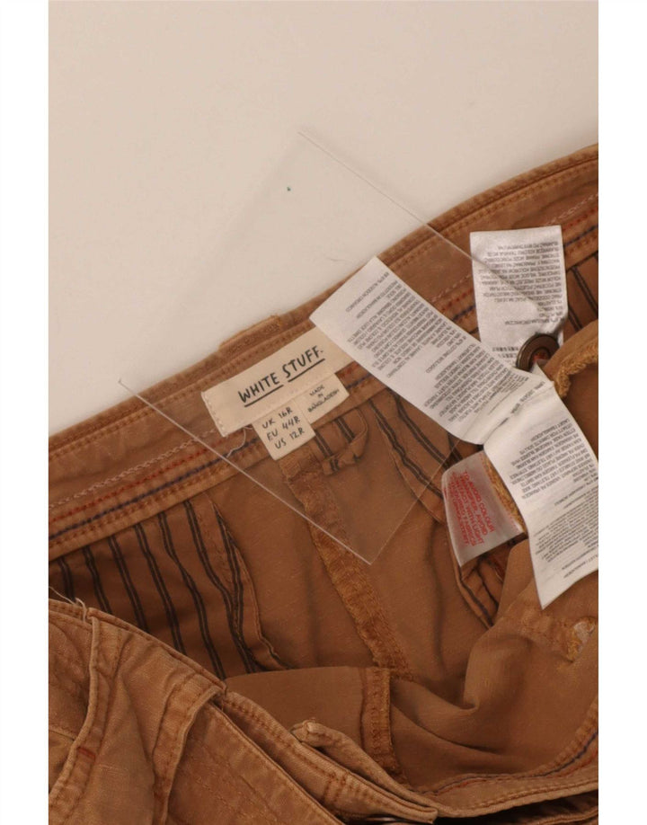 Minifalda para mujer White Stuff UK 46 Large W36 Algodón beige