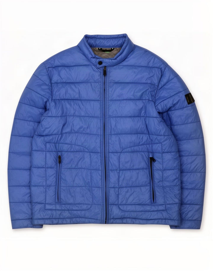 Chaqueta acolchada para hombre Dkny UK 44 2XL Nylon azul