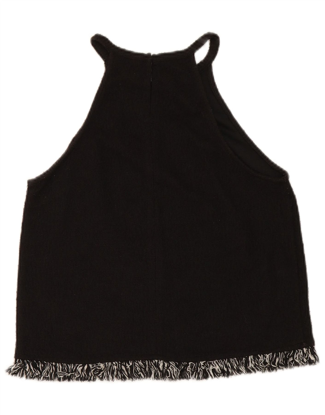 Zara Mujer Trafaluc Crop Halter Top UK 10 Small Negro