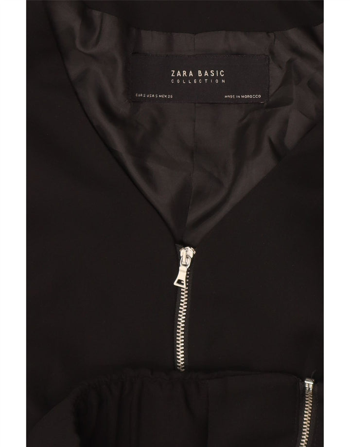 Zara Mujer Blazer Chaqueta UK 10 Small Negro