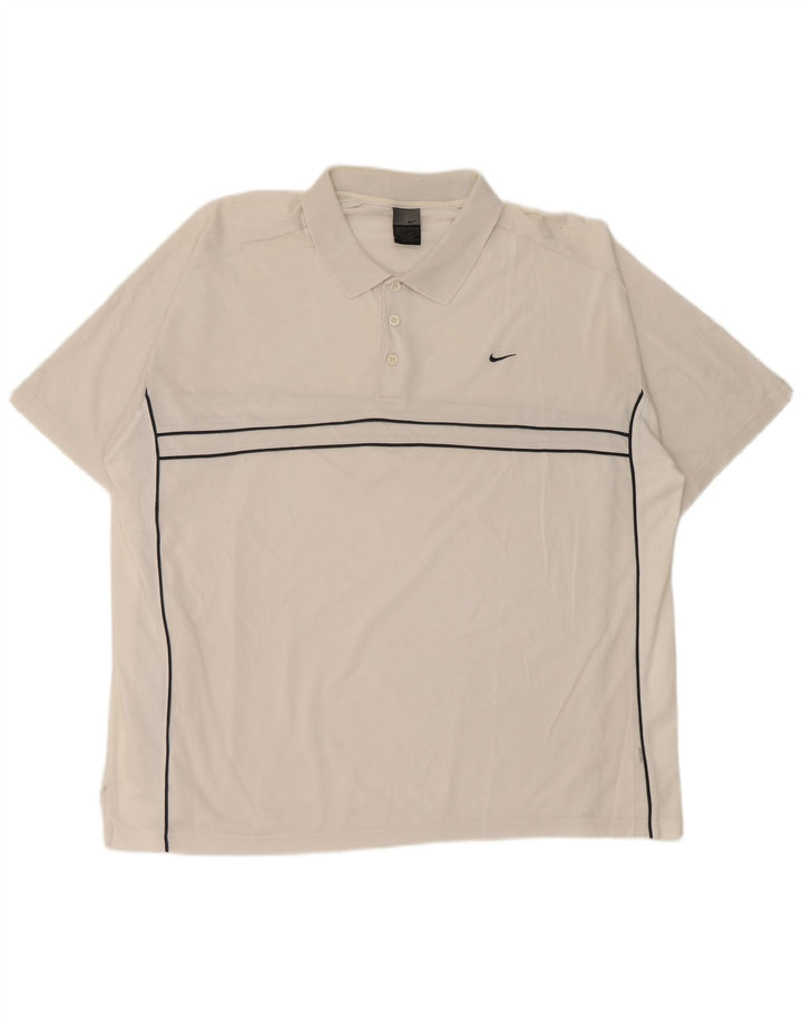 Polo Nike Hombre 2XL Blanco Rayas