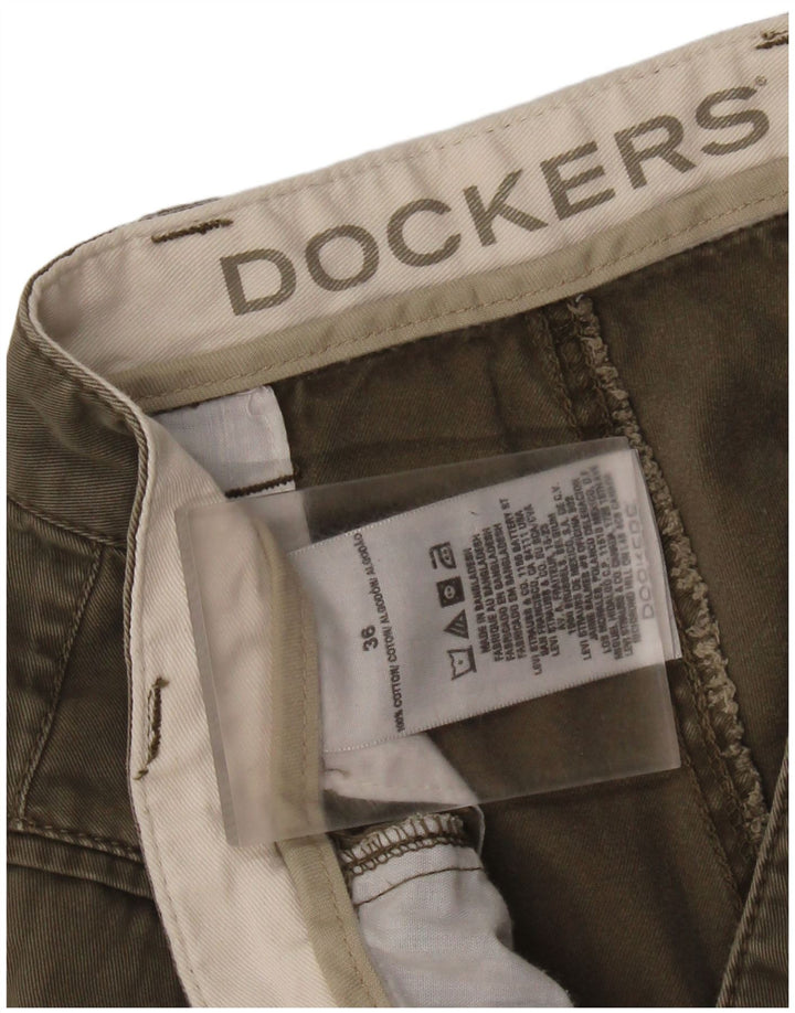DOCKERS Pantalones cortos cargo para hombre W36 Algodón caqui grande