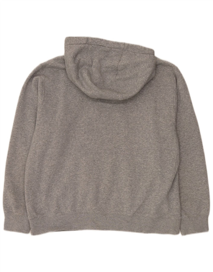 NIKE Jersey con capucha para hombre, talla grande, algodón gris