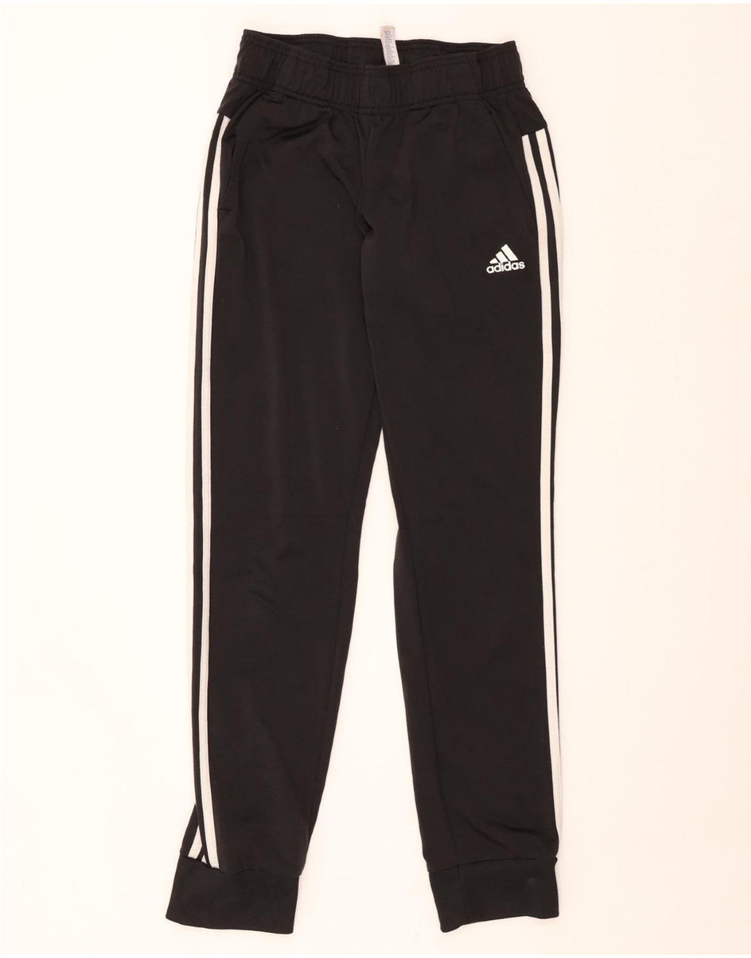 ADIDAS Pantalones de chándal para mujer Joggers UK 8/10 Small Negro Poliéster