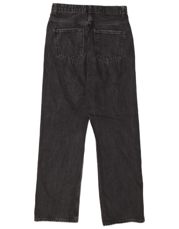 Zara Jeans rectos para mujer EU 38 Small W28 L31 Black