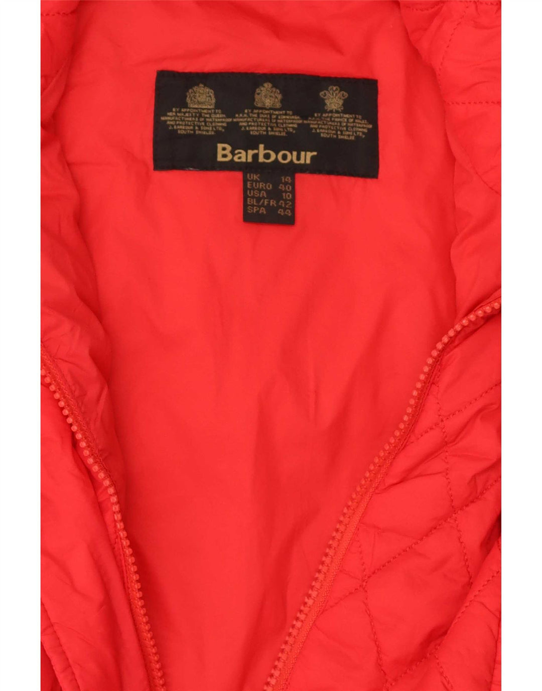 Chaleco acolchado Barbour para mujer Reino Unido 44 Grande Poliamida roja