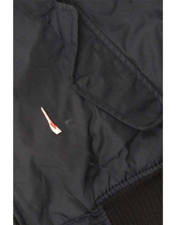 Refrigue Chaqueta bomber con capucha para hombre UK 38 Medium Azul marino Nylon