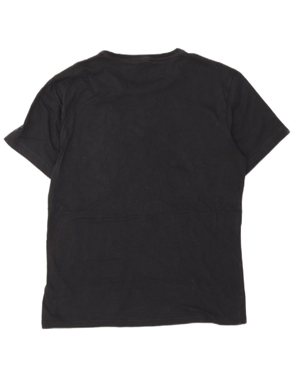 GAS Camiseta gráfica para hombre Top Medium Black Cotton