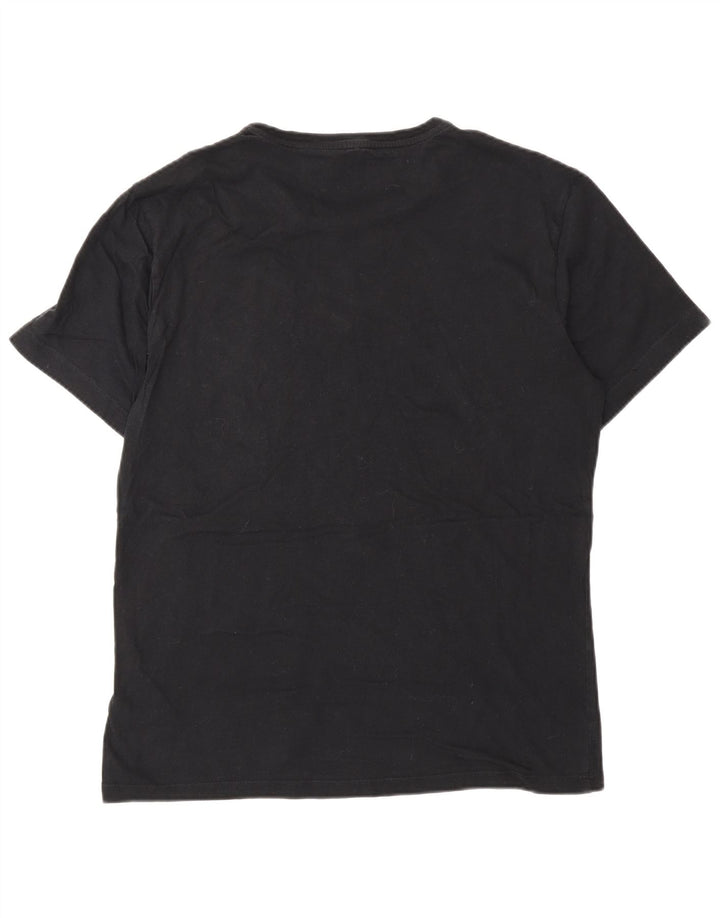 GAS Camiseta gráfica para hombre Top Medium Black Cotton