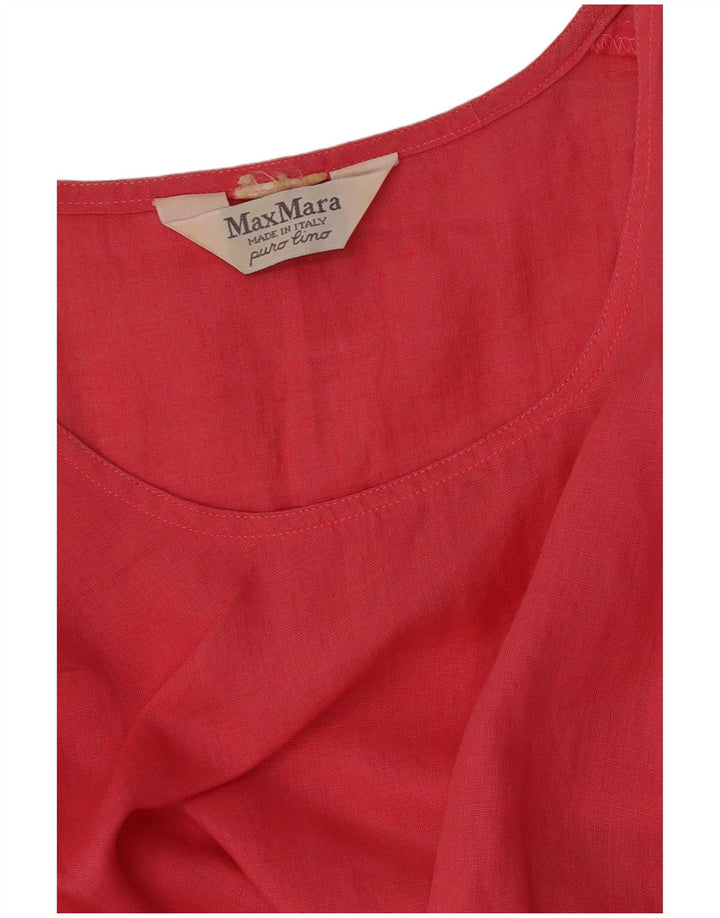 Max Mara Blusa para mujer Top UK 12 Medium Pink