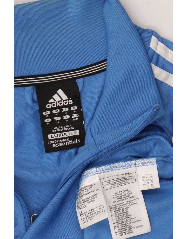 Adidas Mens Clima 365 Chándal Top Chaqueta Poliéster Azul Medio
