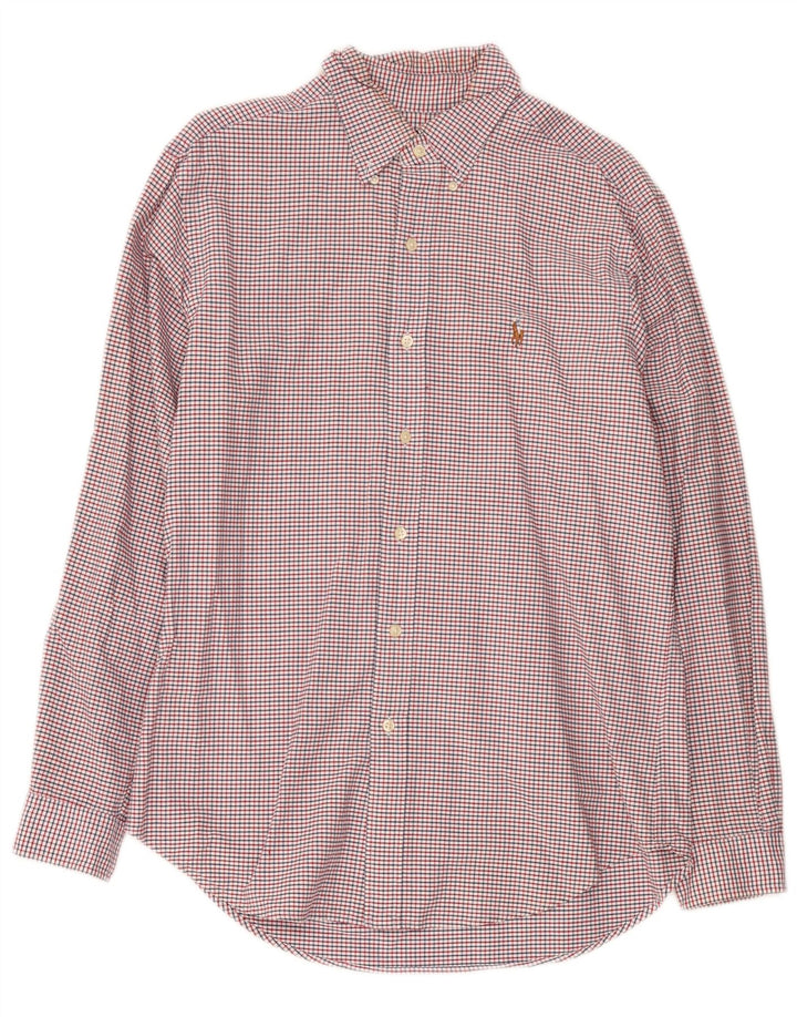 Ralph Lauren Camisa de franela de corte clásico para hombre Algodón a cuadros rojo medio
