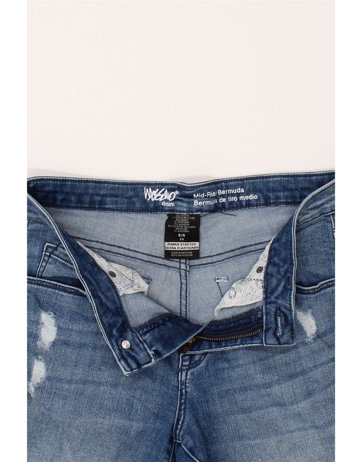 MOSSIMO Womens Mid Rise Denim Shorts US 6 Medium W28  Blue Cotton Vintage Mossimo and Second-Hand Mossimo from Messina Hembry 