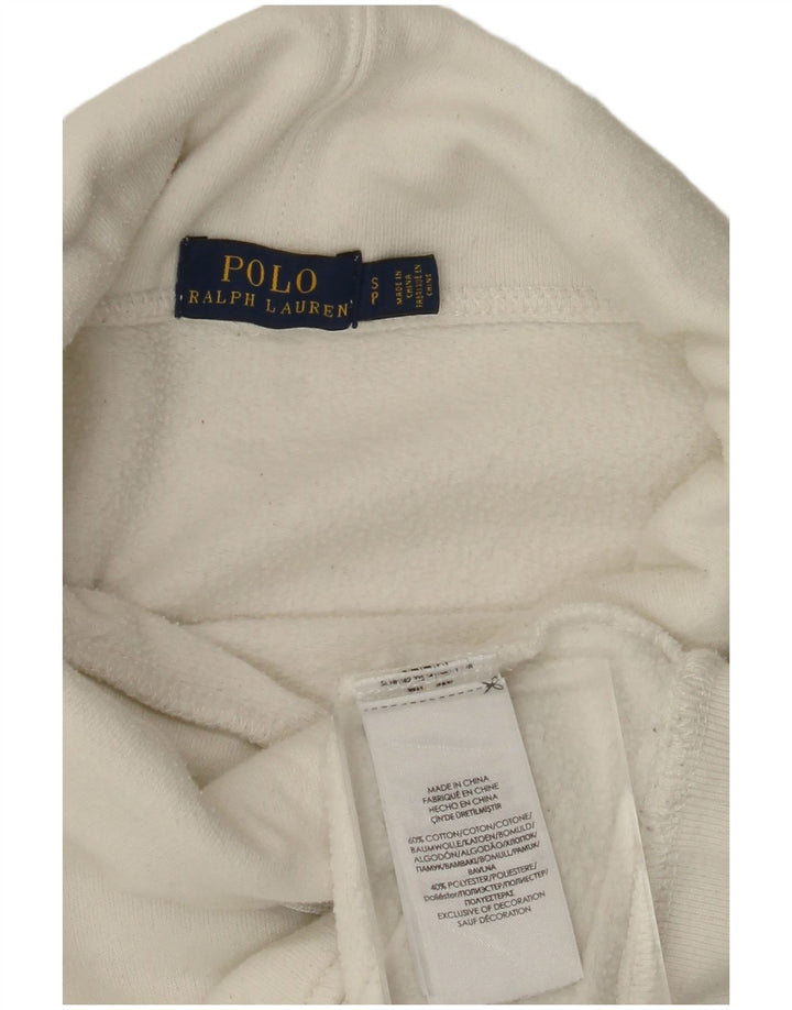 POLO RALPH LAUREN Jersey de sudadera extragrande para mujer UK 10 Small White