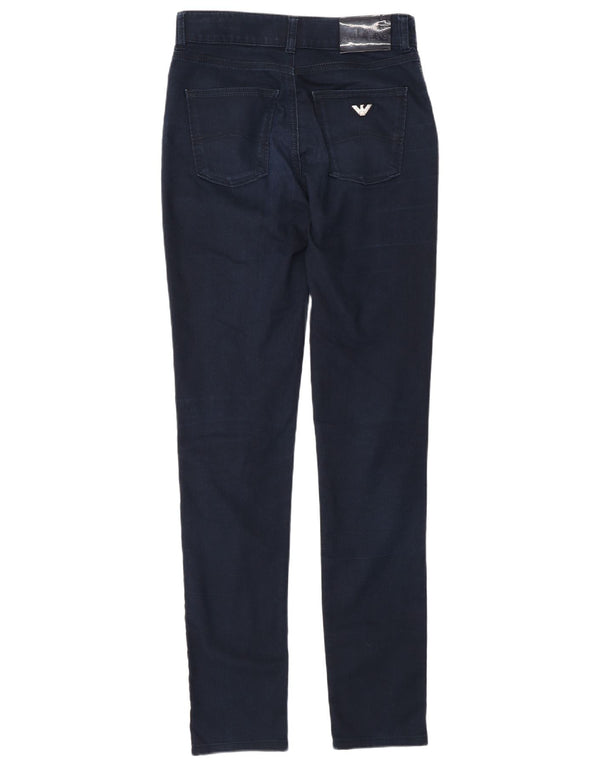 Armani Jeans ajustados para hombre W27 L34 Algodón azul marino