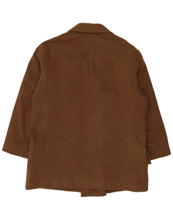 Montedoro Abrigo cruzado para hombre UK 42 XL Marrón