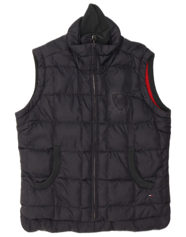 Tommy Hilfiger Chaleco acolchado para mujer UK 40 XL Poliéster azul marino