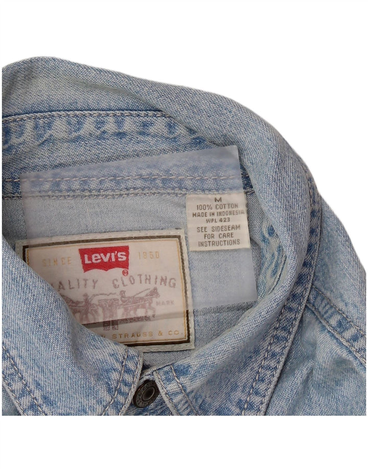 Levi's Hombre Camisa Vaquera De Algodón Azul Medio