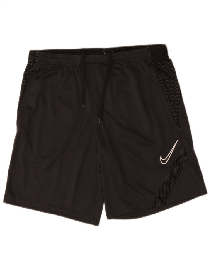 Nike - Pantalones cortos deportivos Dri Fit para hombre, poliéster gris pequeño