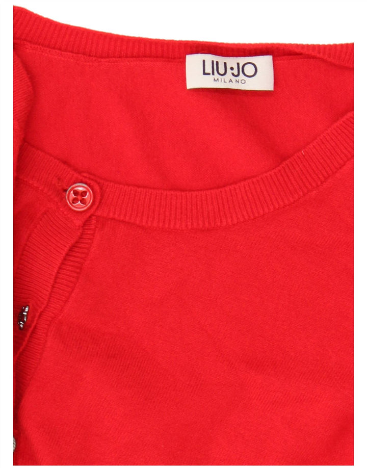 Liu Jo - Cárdigan para mujer, talla 8, color rojo