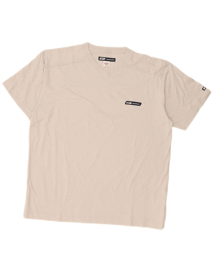 Reebok Camiseta Hombre Top XL Gris Algodón