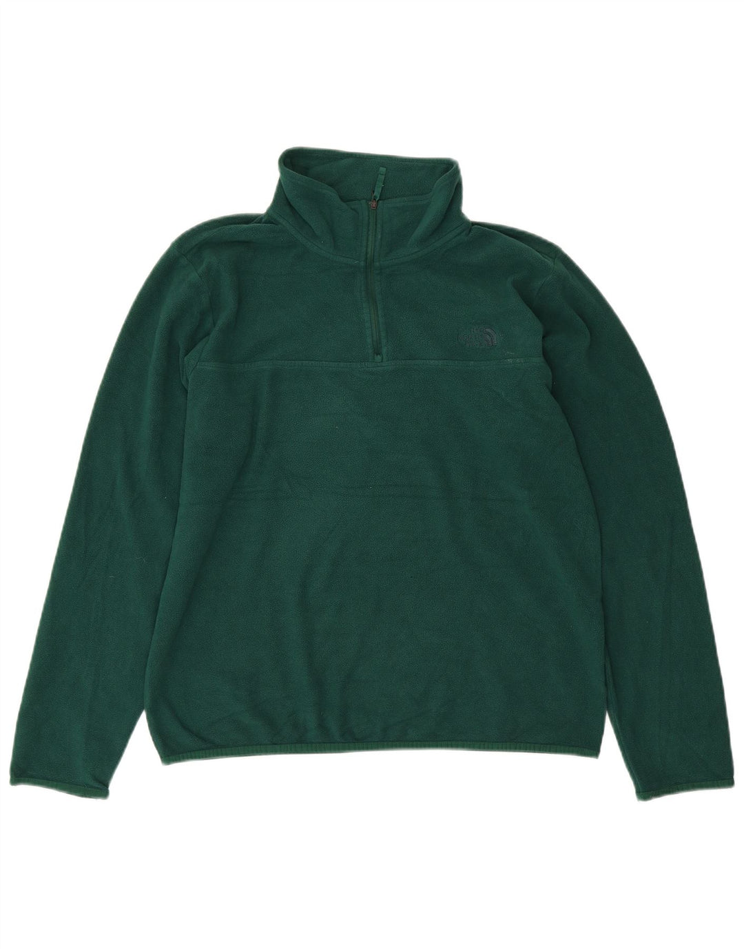THE NORTH FACE Jersey de forro polar con cuello y cremallera para hombre Poliéster verde grande