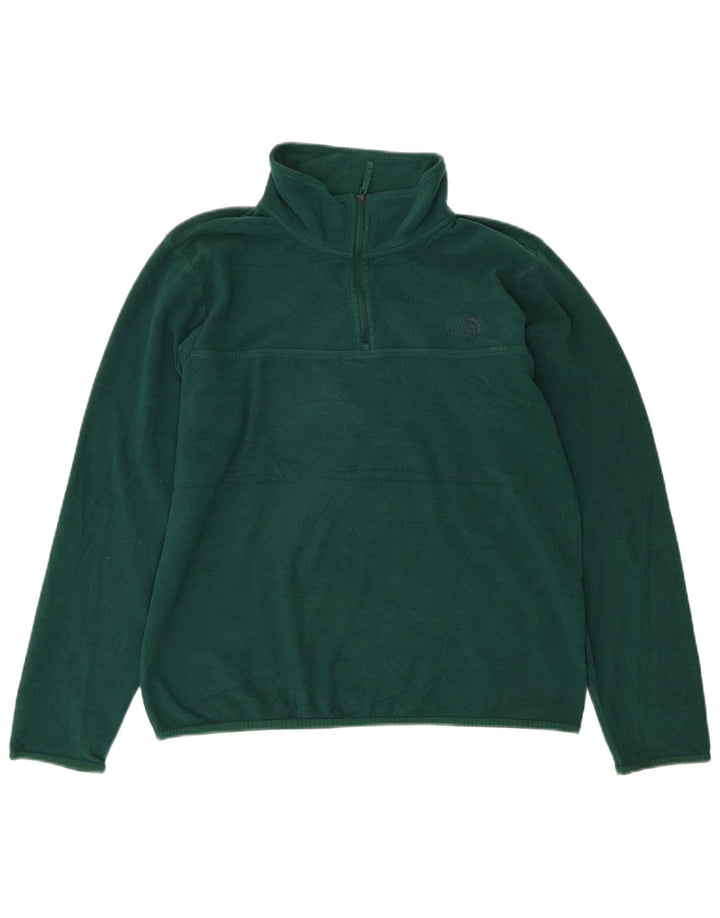 THE NORTH FACE Jersey de forro polar con cuello y cremallera para hombre Poliéster verde grande