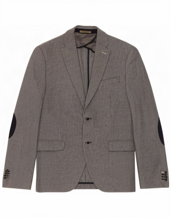 Zara Chaqueta tipo blazer de 2 botones para hombre EU 52 Gris grande