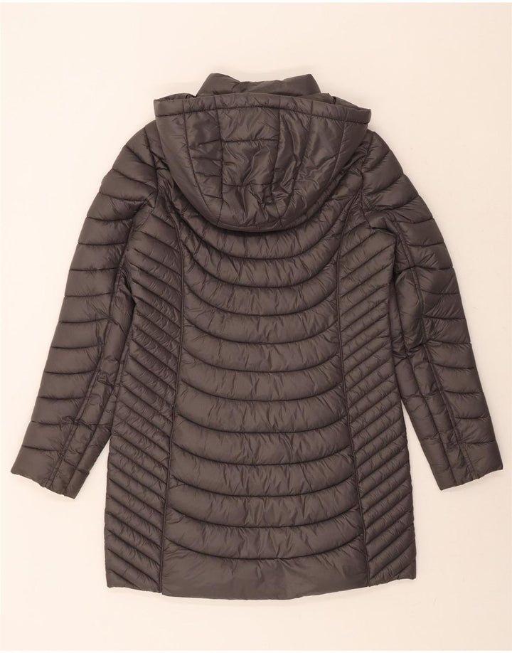 MICHAEL KORS Womens Hooded Padded Coat UK 10 Small Grey Nylon Vintage Michael Kors and Second-Hand Michael Kors from Messina Hembry 