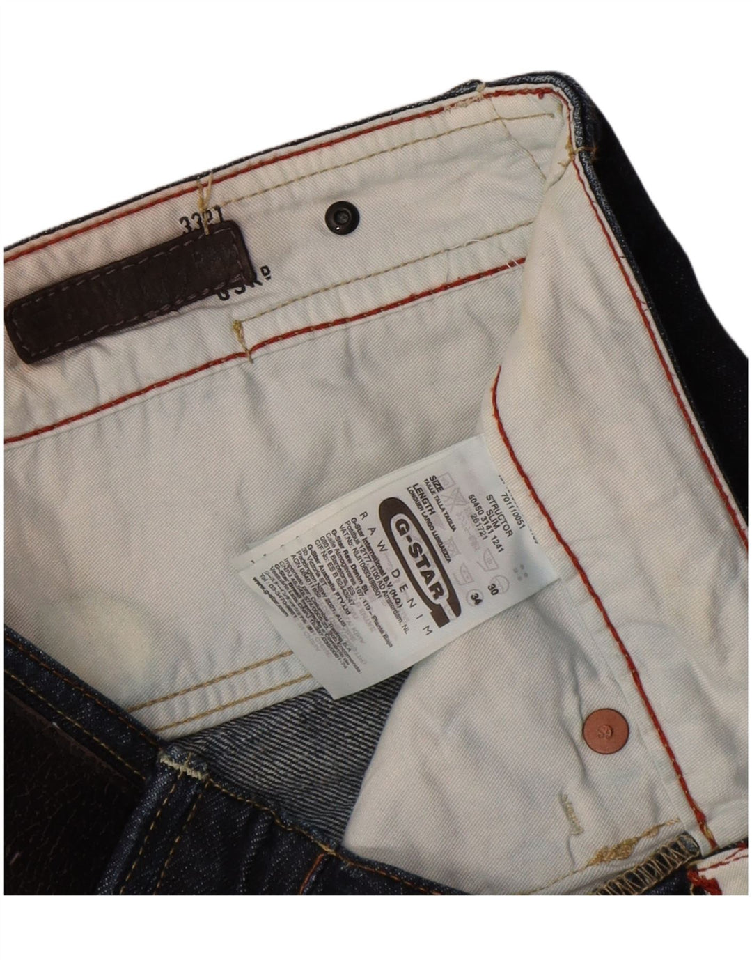 Vaqueros G-Star Mujer Slim W30 L34 Algodón Azul Marino