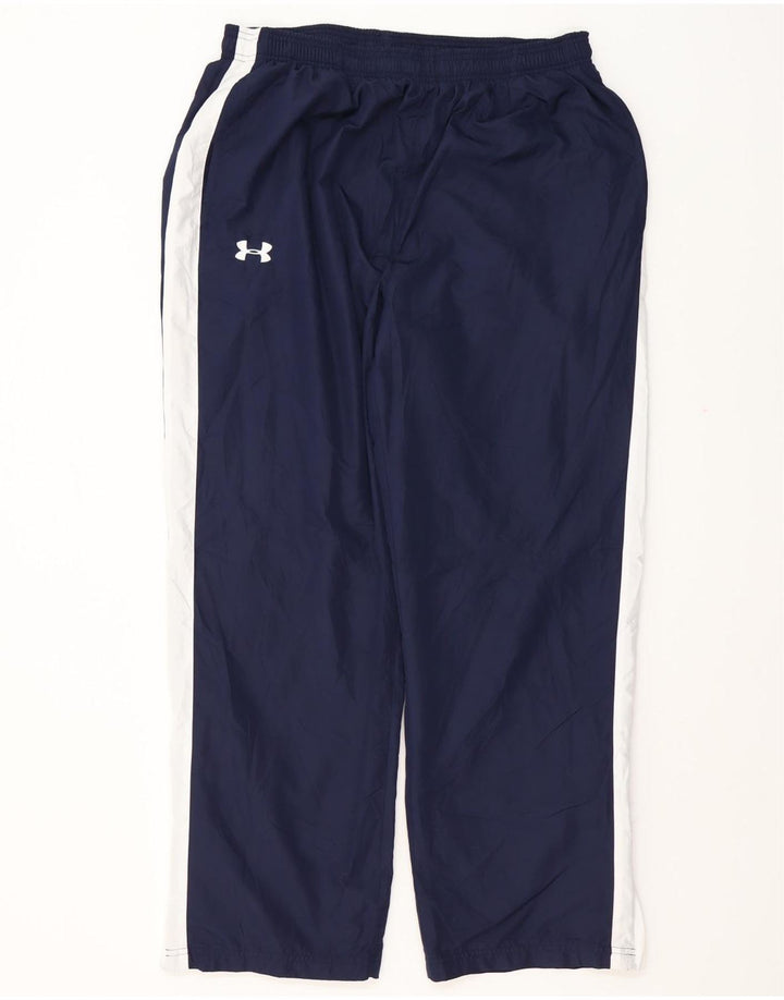Under Armour Pantalón de chándal para hombre XL Azul marino Colorblock Poliéster