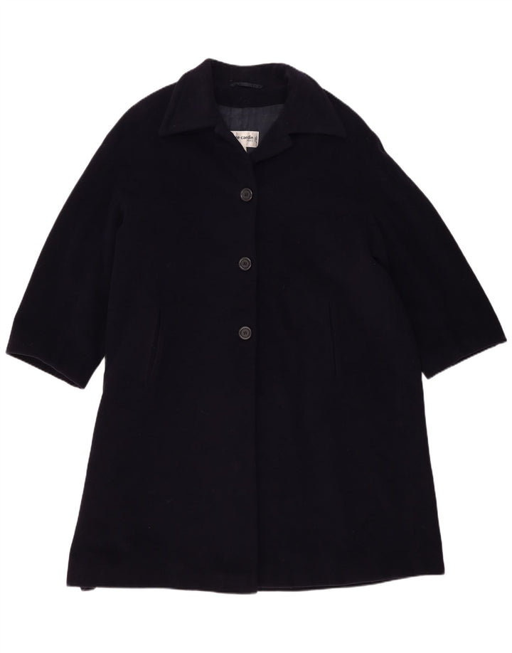 Abrigo extragrande para mujer Pierre Cardin IT 42 Lana azul marino mediana