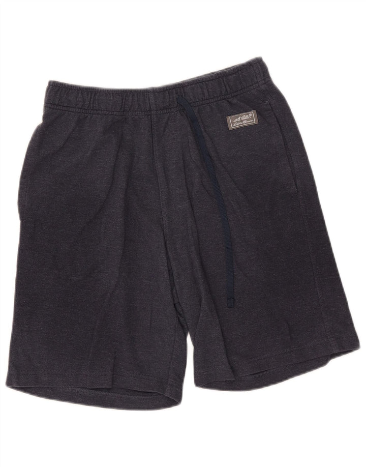 Eddie Bauer Pantalones cortos deportivos para hombre pequeños de algodón azul marino