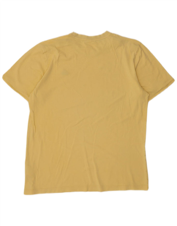 Adidas - Camiseta para hombre, talla grande, algodón amarillo