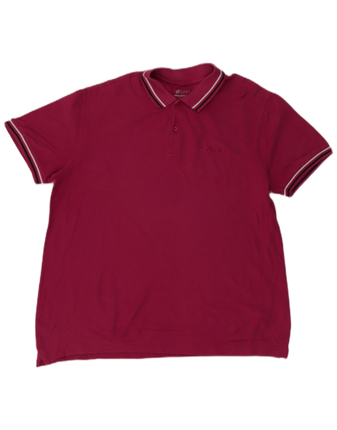 LOTTO Polo Hombre XL Algodón Rosa