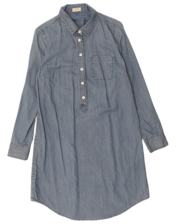 J. Crew Vestido vaquero de manga larga para mujer UK 44 Azul medio
