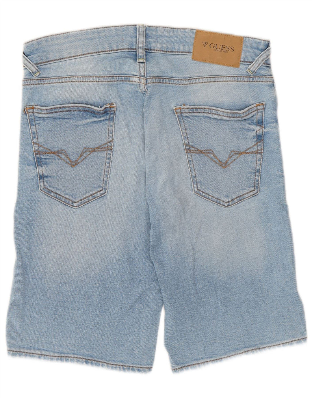 GUESS Mens Denim Shorts W29 Medium Blue Cotton