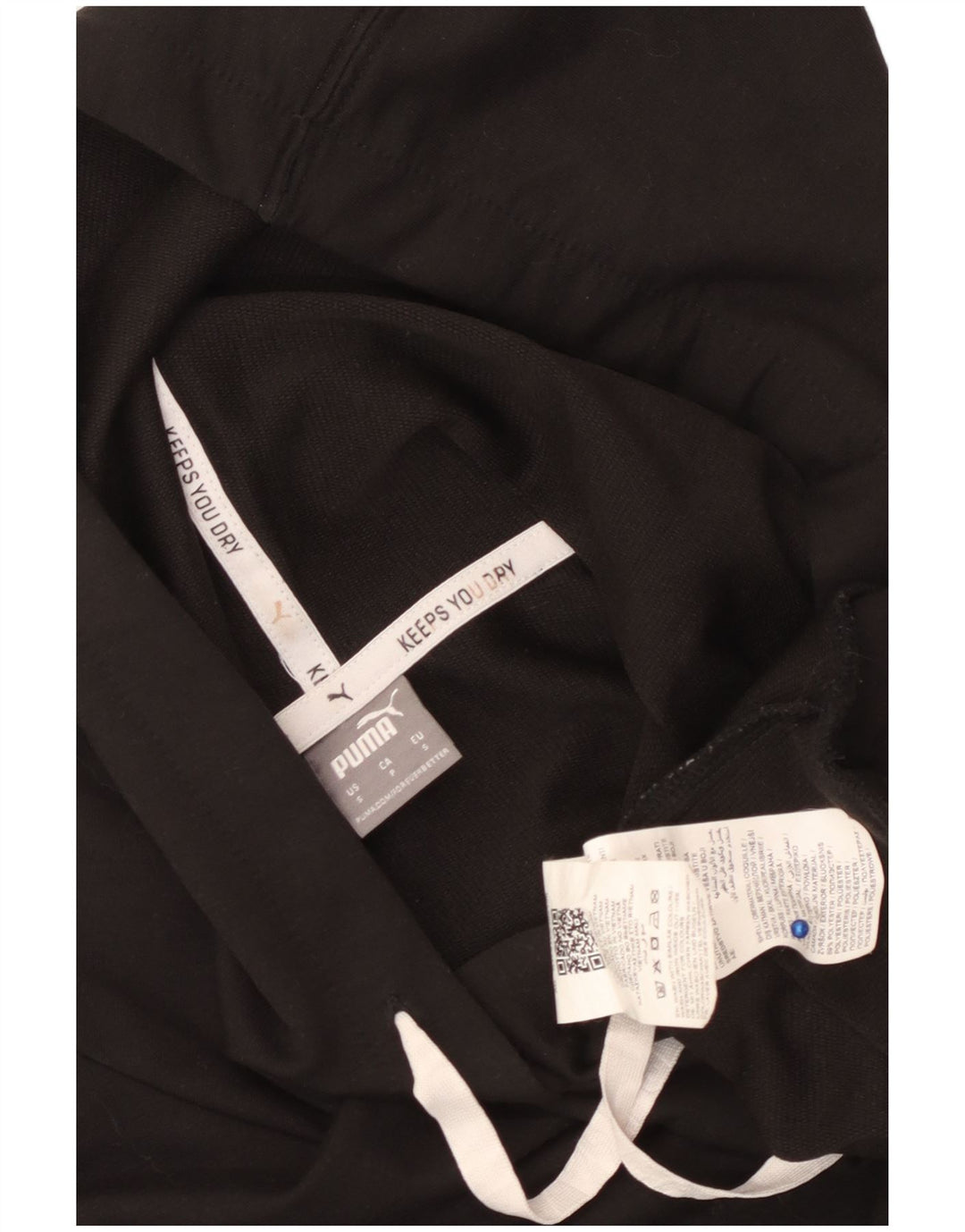 PUMA Jersey con capucha extragrande para mujer UK 10 Small Black Poliéster