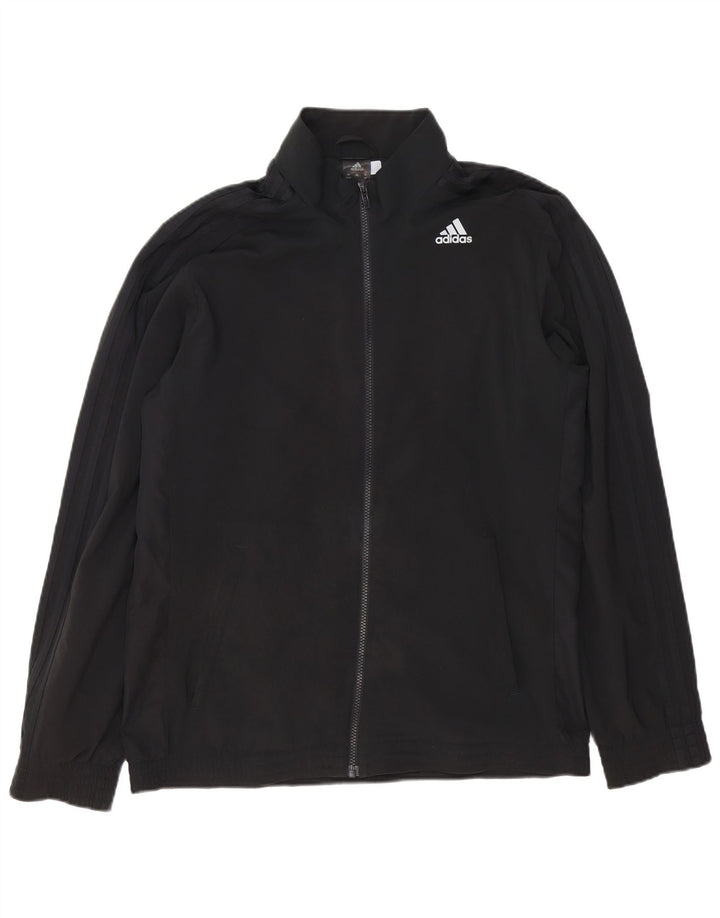 Adidas Mens Climalite Chándal Top Chaqueta Reino Unido 42/44 Grande Negro