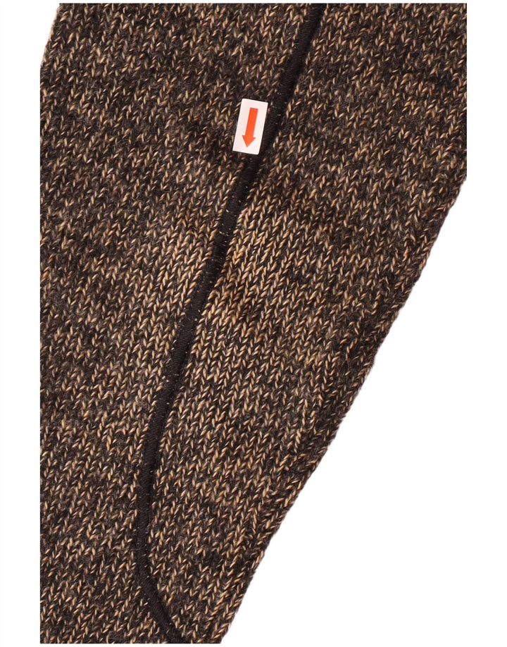 TRUSSARDI Jersey De Cuello Con Cremallera Para Hombre Acrílico Moteado Marrón Medio